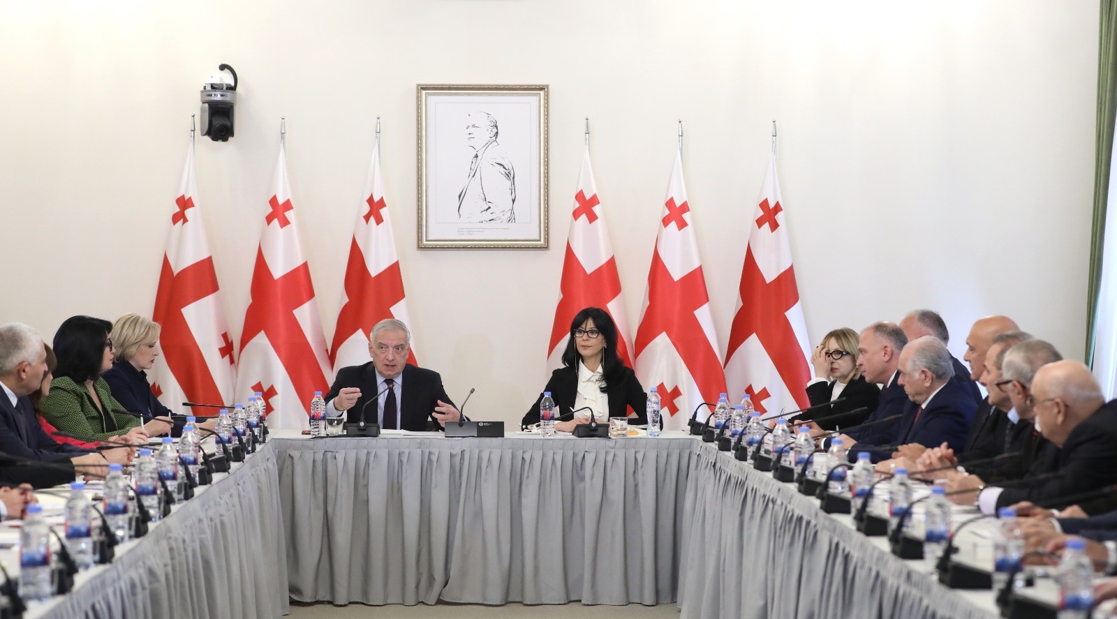უმაღლესი საბჭოს წევრები ტერიტორიული მთლიანობის აღდგენისა და დეოკუპაციის საკითხებთან დაკავშირებული დროებითი კომისიის სხდომას დაესწრნენ