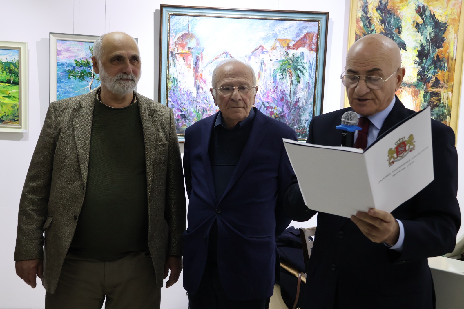 მხატვარი ავთანდილ შენგელია უმაღლესი საბჭოს საპატიო სიგელით დაჯილდოვდა